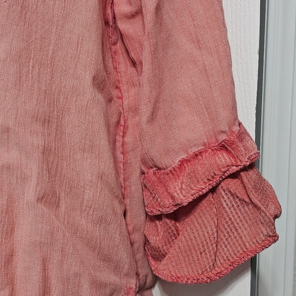 Soft Surroundings Bohemian Gauze Type Blouse Size L - Picture 3 of 6